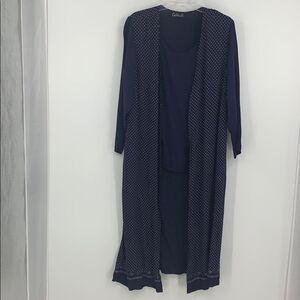 CATTRELL blue polka dot tunic with built in tank
